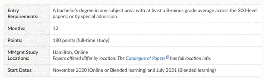 新西兰怀卡托大学留学课程申请条件及开学时间