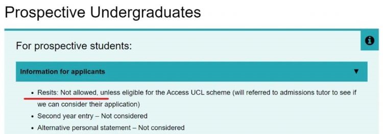 2022年UCL宣布：这些专业不再接受重考成绩!