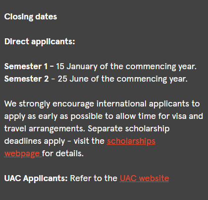 2023年悉尼大学入学申请日期开放