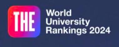 9月27日，2024THE泰晤士世界大学排名发布!
